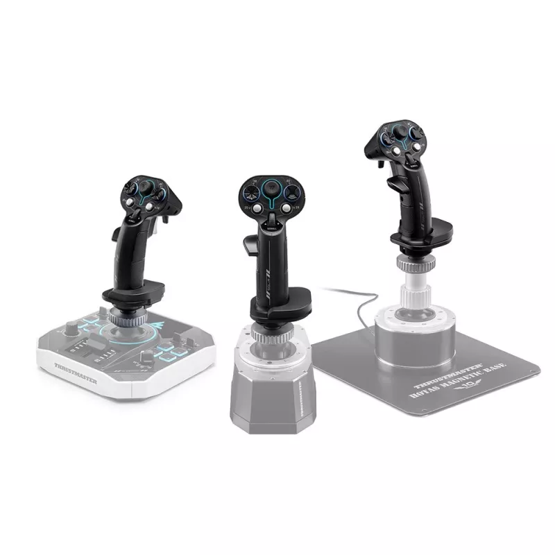 Lennukangi lisakäepide Thrustmaster Sol-R 3 AVA, Must, USB USB-C, analoog/digitaalne, PC, 75×115×200 mm
