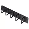Patch panel ROLINE 19-tolline 2U, kaablirenn 85x60mm, teraskorpus, must