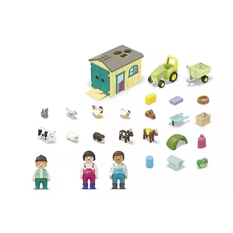 Set with figurines Farm Adventure with Tractor, Trailer and Animals