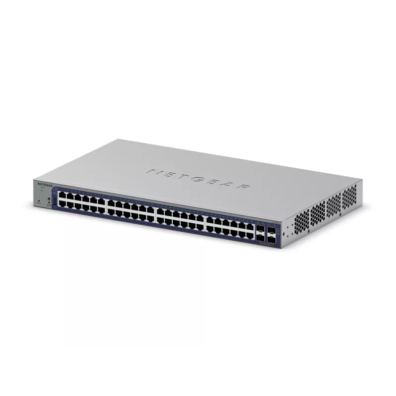 Hallatav Gigabit Etherneti kommutaator Netgear GS752TX, 48x RJ-45 10/100/1000, 10G tugi, 1U raam, hall