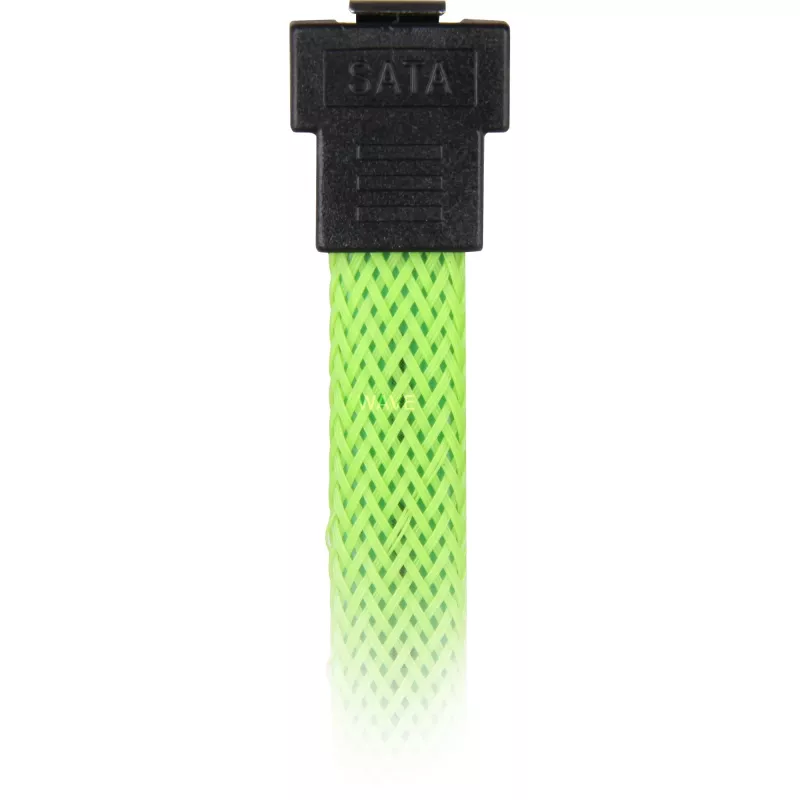 SATA-kaabel Sharkoon SATA 3 0,6 m 7-pin Must Roheline