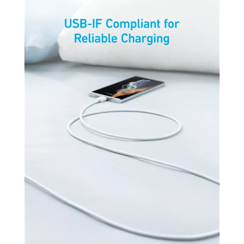 USB-kaabel Anker 322 1,8 m USB A USB C valge