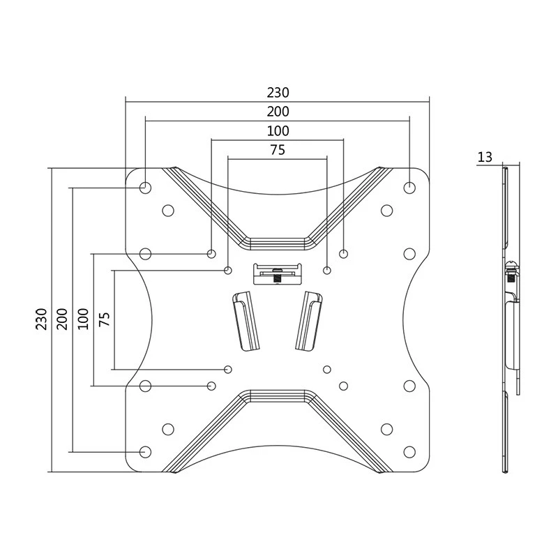 TV-kinnitus LogiLink BP0004 106,7 cm (42 tolli) must