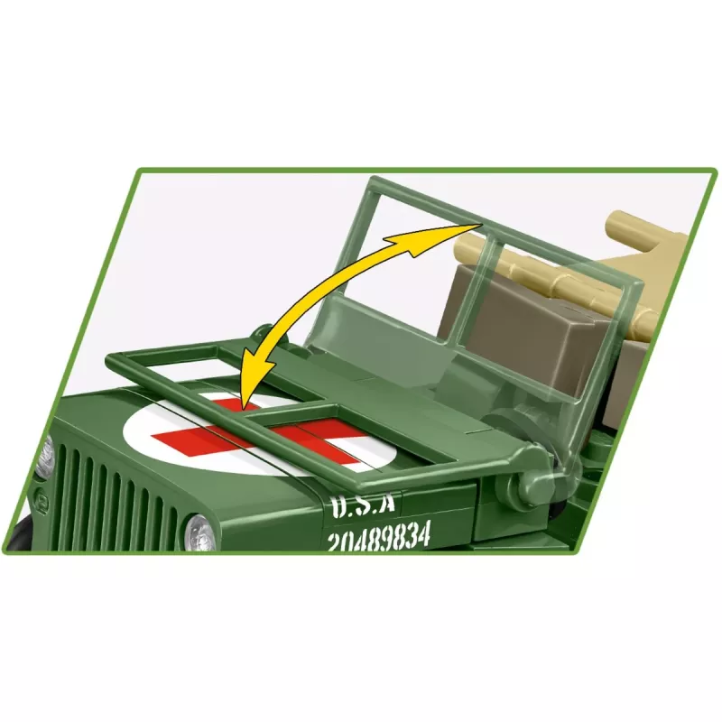 Ehitusklotsid COBI Medical Willys MB 130 tk 6 aastat