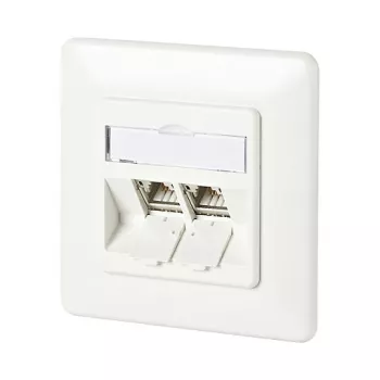 METZ CONNECT BTR Outlets Flush with 180 ° Modules - ühenduspesa, süvispaigaldus - RJ-45 X 2 (130B11D21002-E)