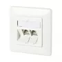 METZ CONNECT BTR Outlets Flush with 180 ° Modules - ühenduspesa, süvispaigaldus - RJ-45 X 2 (130B11D21002-E)