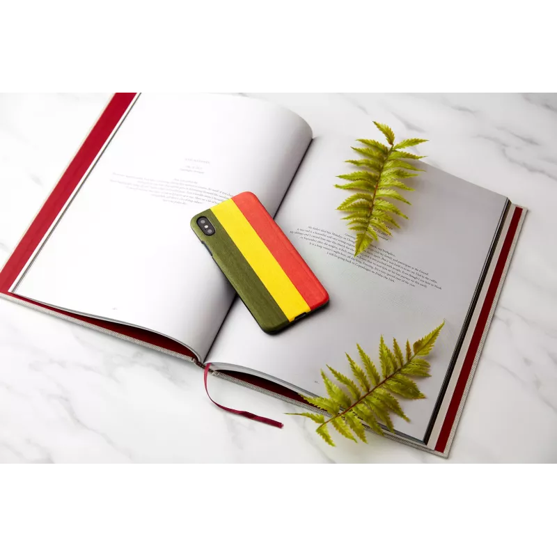 Nutitelefoni ümbris man and wood iPhone XS Max jaoks – mudel Reggae, must