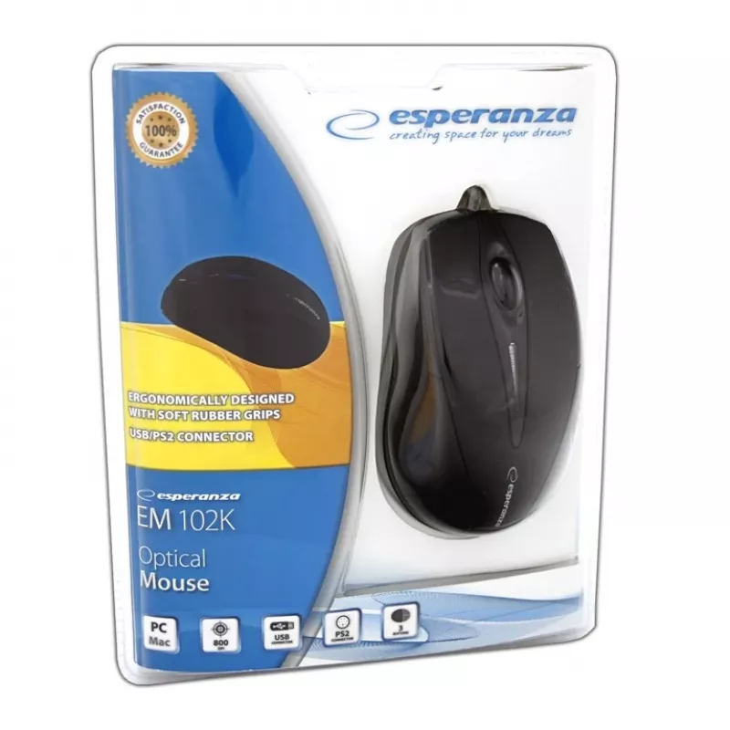 Esperanza EM102K hiir USB Type-A optiline 800 DPI