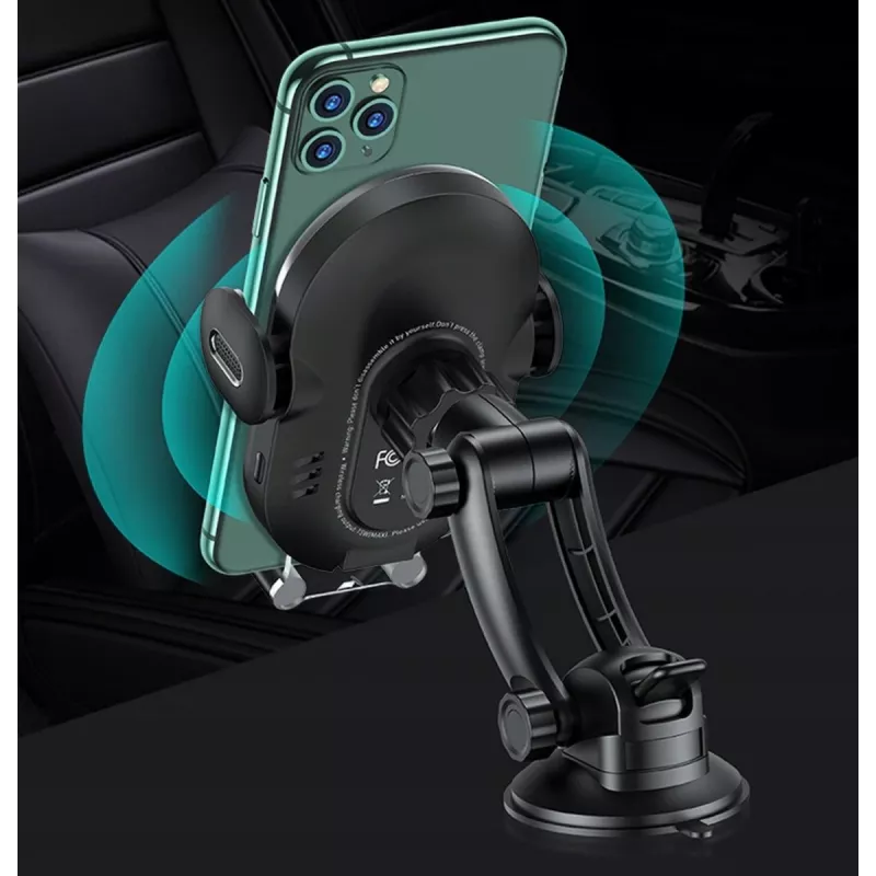 Auto induktiivne telefoni hoidik usams US-CD131 15W automaatne tuuleklaasile ja armatuurlauale