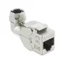 Keystone RJ45 moodul DELOCK 90374 Cat.6A 90° tööriistavaba
