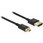 HDMI-kaabel DeLOCK HDMI-A/HDMI Micro-D 1 m