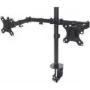 Manhattan Dual Desk Mount for TV & Monitors (Full Motion), For screens 10 inch to 27 inch, Clamp Assembly, VESA compatibility: 75x75 and 100x100mm - check the dimensions of the four mounting holes on back of screen to ensure it fits, Max 8kg (each), Must, Bracket