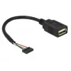 USB-kaabel DeLOCK 84831 USB 2.0 0.15 m must