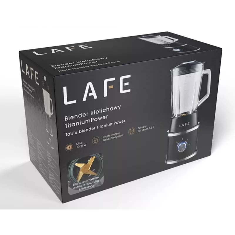 LAFE Lauasegamisseade TITANIUMPOWER 1300 W 1,5 L Must