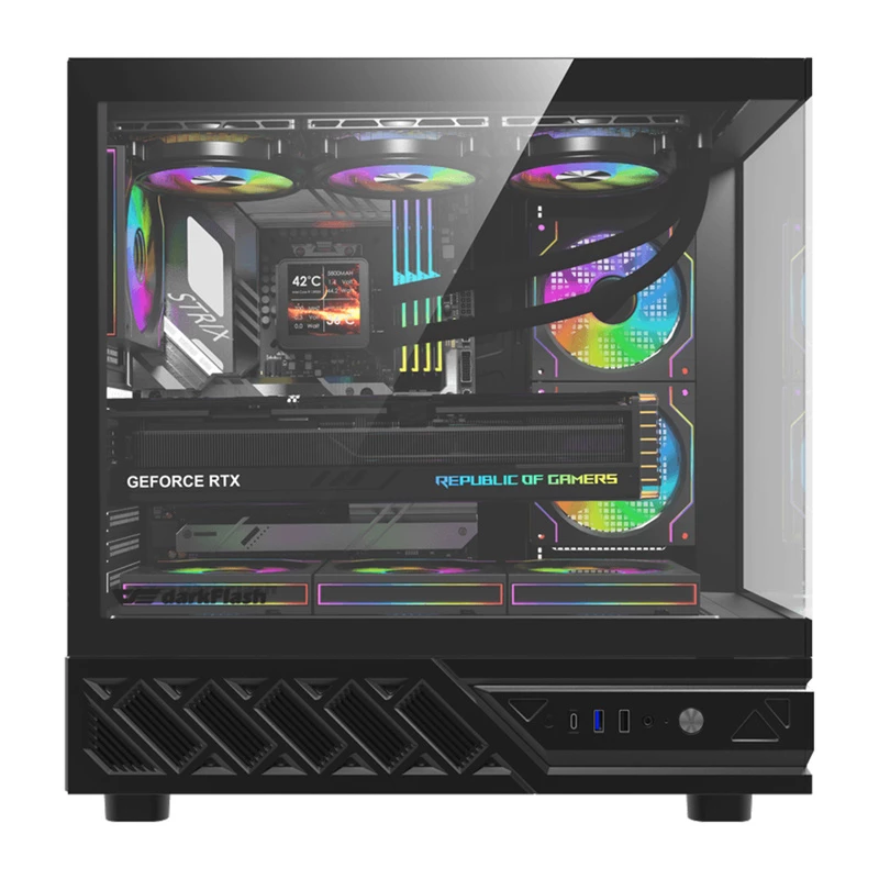 Arvutikorpus DarkFlash DS950 (must) — kesktorn ATX-ühilduv