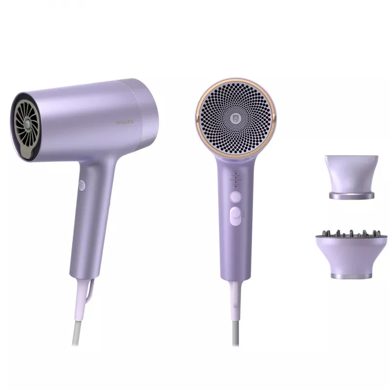 Föön Philips BHD720/10 — 1800 W, ioonne, cool shot, 4 kuumusastet, 2 kiirust, lilla