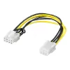 Wentronic Goobay sisemine arvuti toitekaabel - PCI Express 6-pin pistik > PCI Express 8-pin pistik (93635)