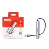 Unitek H1208A USB-A jaotur, 4 porti (1x USB-A 5 Gbps, 3x USB-A 2.0), alumiinium, hõbedane