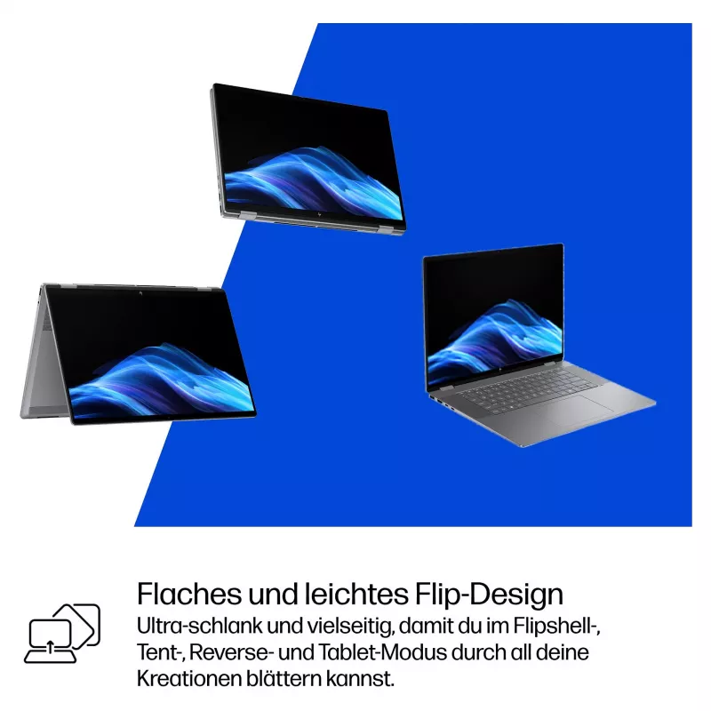 HP OmniBook BZ8L0EA 16 sülearvuti - 5 GHz 40,6 cm - 1 TB SSD - 32 GB RAM - puuteekraan - Windows 11 Home (BZ8L0EA#ABD)