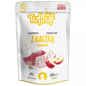 Märg koeratoit TufTuf pardilihajahu õunaga 500 g - TufTuf