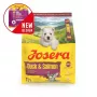 Kuiv koeratoit JOSERA Mini Junior Duck & Salmon 900 g — väikest tõugu kutsikatele, valk 29%, rasv 18%