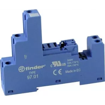 FINDER FIN 97.01 - Releepesa, ühildub: FIN 46.61 / 86.30, sinine (9701)