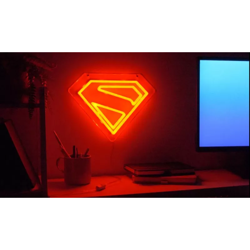 Seinale kinnitatav LED-neoonvalgusti Paladone Superman PP14478SMTVN, dekoratiivne seinamärk