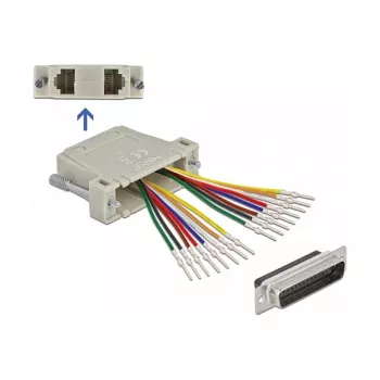 D-Sub HD 44 pin crimp isane 2 x RJ45 emasele DELOCK 66835