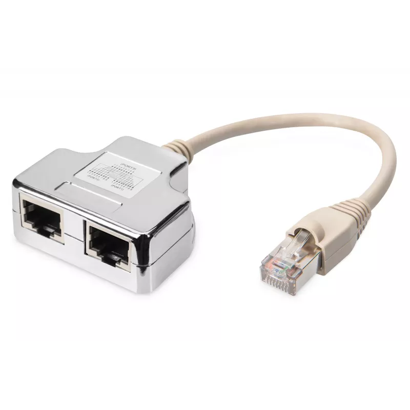 Plaastrikaabli adapter Digitus CAT 5e varjestatud 1:1