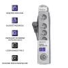 Liigpingekaitse Qoltec 50270 Hall 5 vahelduvvoolupistikut 230 V