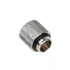 Bitspower adapter G1/4 tolli väliskeere – G1/4 tolli sisekeere, 15 mm, läikiv hõbedane