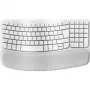 Logitech Ergo Series Wave Keys for Mac - klaviatuur - juhtmevaba - Bluetooth LE - AZERTY - prantsuse - valkjas (920-012406)