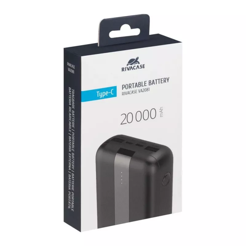 Power Bank USB 20000MAH/VA2081 Must Rivacase