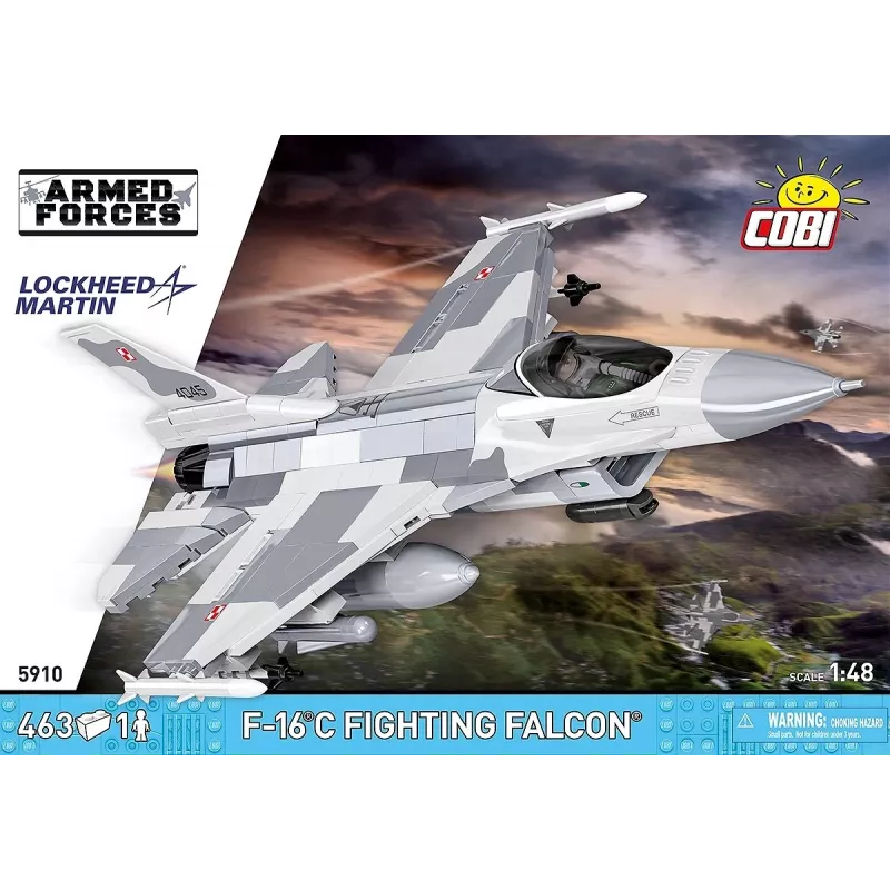 Ehituskomplekt Cobi F-16C Fighting Falcon — 463 tk, mudeli ehituskomplekt