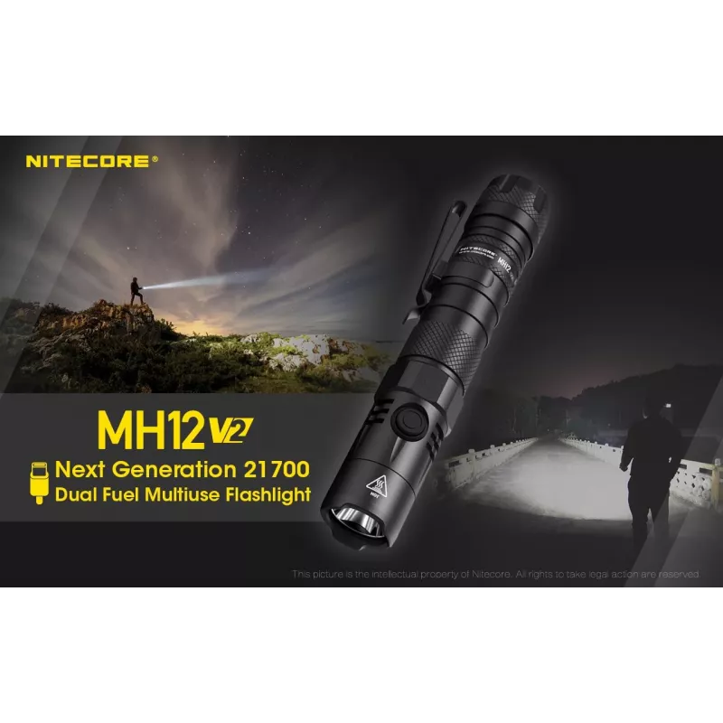 Käsilamp Nitecore MH12 V2 Must