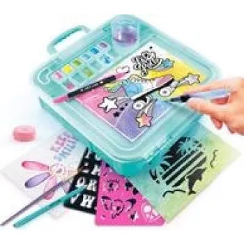 Kaasaskantav akvarellikomplekt tarvikutega — Canal Toys ART012, kompaktne reisikohver värvide ja tööriistadega