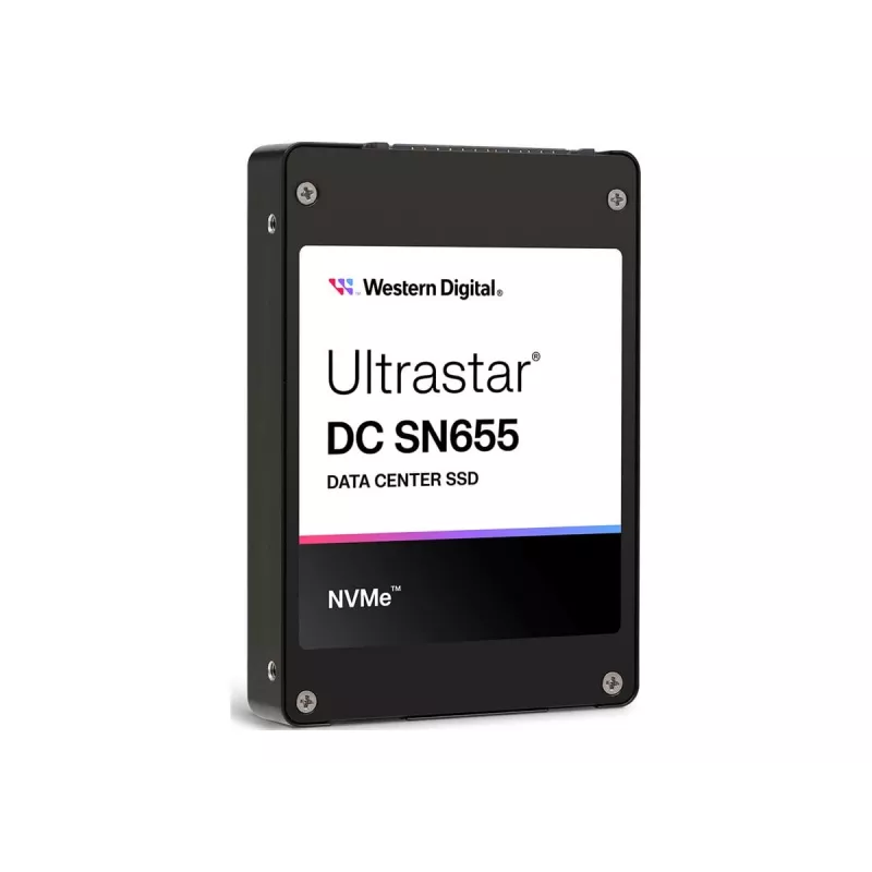 Sisemine U.3 SSD Western Digital Ultrastar DC SN655 15,36 TB (PCIe 4.0, NVMe 1.4b, 6800/3700 MB/s)