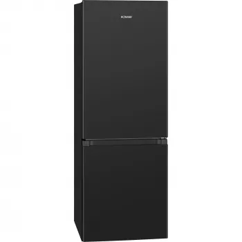 Eraldiseisev külmik BOMANN KG 320.2, 165 L kogumahutavusega (külmik 122 L, sügavkülmik 43 L), must, energiaklass E, 143 cm