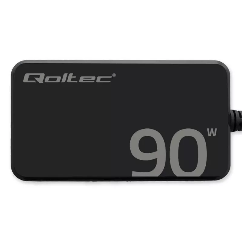 Qoltec 90W GaN Super Fast SLIM seinadapter | XP | 5-20V | 4,5A | USB-C 3.1 | sülearvuti | MacBook | nutitelefon | + kaabel