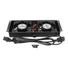 Jahutusventilaator Extralink 2 FANS ROOF COOLING UNIT 220V AC Must Metal