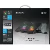 Sülearvuti jahutusalus DEFENDER NS-510, 2 ventilaatoriga, 2×USB pordiga ja RGB valgustusega