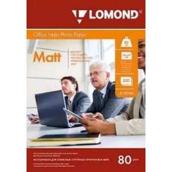 Lomond fotopaber tindiprinteritele matt 85 g/m2 A4, 500 lehte, kahepoolne