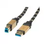 ROLINE Gold – USB-kaabel – USB tüüp A (isas) USB tüüp B (isas)