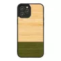 Kaitsev bambusest puidust telefonikarp man and wood iPhone 12 Pro Max jaoks – Forest Must