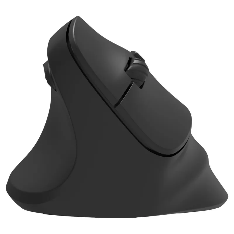 Ergonoomiline vasakukäeline juhtmevaba hiir, kahe juhtmevaba + BT akuga