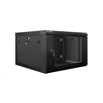 Lanberg seinale paigaldatav paigaldusriiul 19'' 6U 600x600mm must (klaasuks)