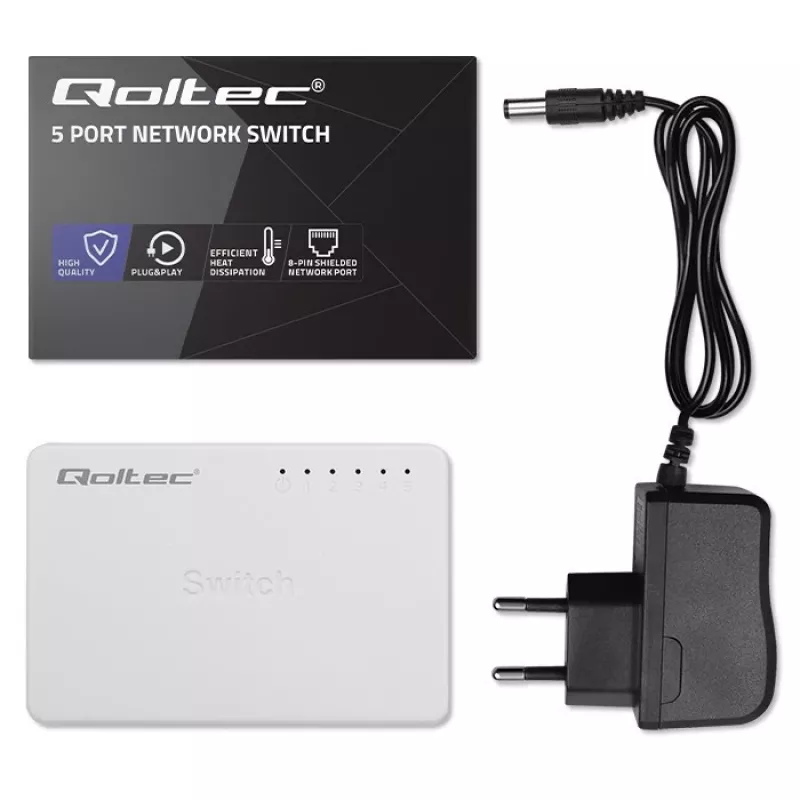 Võrgulüliti 5xRJ45 porti 100Mbps LAN