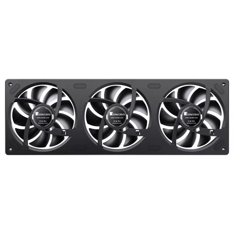Jonsbo ZA-360 pööratud labadega ventilaator, 360 mm, PWM, ARGB, must