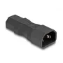 Toiteadapter DeLOCK IEC 60320 C14 C13-le pistikupesa 10A sirge must