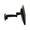 Ergotron 200 Series - Seinale kinnitatav komplekt (seinahoidik) - monitorile - 1 pikendus - teras - must - ekraani suurus: kuni 81,3 cm (kuni 32 tolli)